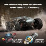 Hosim 1:10 Brushless RC Cars for Adults, 68+KMH Remote Control Car Fast, 4WD All Terrain Rc Trucks Off Road Waterproof Hobby Grade Large Racing Buggy Toy Gift Monster Trucks-Upgradeable to 3S Battery