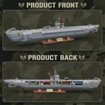 Miabrixbrix Military Submarine Model Building Kit for Adults, WW2 U-Boat Sets with 6172 Pcs, RC Submarine Toy, Army Battleship Building Block Sets, Collectible Home Decor