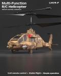 LMRC RC Helicopter with Missiles, 2.4GHz Remote Control Army Helicopter for Beginners & Adults, Military Helicopter, LED Lights, Altitude Hold, One-Key Take Off, Gift for Military Fans (Brown)