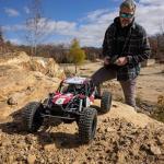 Axial RC Crawler 1/8 AXP8 Gilamon 2.2 4X4 RTR Brushed Trail Buggy, Red (Battery and Charger Not Included), AXI-1207T2