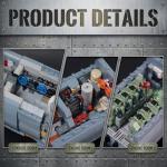 Miabrixbrix Military Submarine Model Building Kit for Adults, WW2 U-Boat Sets with 6172 Pcs, RC Submarine Toy, Army Battleship Building Block Sets, Collectible Home Decor