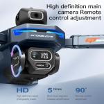 RC Drone with HD Camera 5 Inch LCD Screen Remote Controller, Professional Brushless Motor Drone Auto Return, Waypoints, Foldable Quadcopter with 2 Batteries & Portable Case for Beginners and Adults