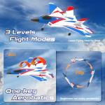 CKYSCHN F22 Remote Control Airplane 4 Channel with Lights | 2.4G Fighter RC Plane with 3 Flight Modes for Beginners - RTF RC Airplane for Adults 37 Minutes Flight Time