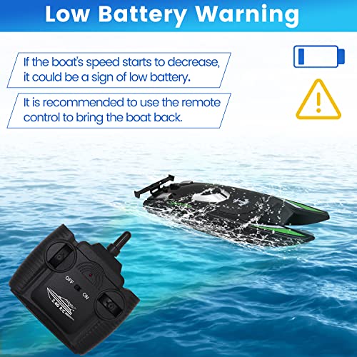 High-Speed RC Boat with Rechargeable Batteries