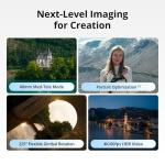 DJI Mini 5 Pro Fly More Combo Plus with DJI RC 2, Drone with Camera, 1-Inch CMOS, 4K Drone for Beginners, Obstacle Sensing, ActiveTrack 360°, 225° Gimbal Rotation, Extended Battery Life