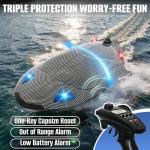 Aka Supaku Rc Boat,12 inch Big Remote Control Boats with LED Light,40 KPH Fast RC Speed Boats with 2000mAh Battery Ideal Waterproof Toy Boats for Lakes & Pools & Salt Water Summer Toys for Adults