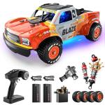 DEERC 1205 1/14 Brushless RC Car for Adults,Max 43 mph,High Speed Electric 4x4 Off-Road RC Truck, Waterproof Monster Truggy, All Terrain Fast Remote Control Drift Car for Boys 8-12, 3S Lipo Compatible