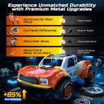 DEERC 1205 1/14 Brushless RC Car for Adults,Max 43 mph,High Speed Electric 4x4 Off-Road RC Truck, Waterproof Monster Truggy, All Terrain Fast Remote Control Drift Car for Boys 8-12, 3S Lipo Compatible