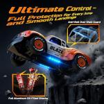 DEERC 1205 1/14 Brushless RC Car for Adults,Max 43 mph,High Speed Electric 4x4 Off-Road RC Truck, Waterproof Monster Truggy, All Terrain Fast Remote Control Drift Car for Boys 8-12, 3S Lipo Compatible