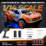 DEERC 1205 1/14 Brushless RC Car for Adults,Max 43 mph,High Speed Electric 4x4 Off-Road RC Truck, Waterproof Monster Truggy, All Terrain Fast Remote Control Drift Car for Boys 8-12, 3S Lipo Compatible