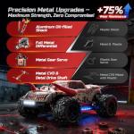 DEERC 9311E 1/18 All Terrain Fast RC Cars for Adults 40KPH,4WD Electric Off-Road Remote Control Monster Truck,2.4Ghz High Speed Car,Waterproof Monster Truck with 2 Batteries for Boys & Kids