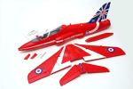 Fms Bae Hawk Red Arrow 80mm Ducted Fan EDF Red Racing High Speed RC Airplane Jet 6S PNP (No Radio, Battery, Charger)