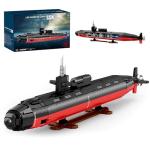 Miabrixbrix Military Building Block Sets for Adults: 1:125 Los Angeles Class Nuclear Submarine Model, RC Submarine Toy, WW2 Army USS Battleship & Military Vehicles Display Model 2750 PCS