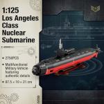Miabrixbrix Military Building Block Sets for Adults: 1:125 Los Angeles Class Nuclear Submarine Model, RC Submarine Toy, WW2 Army USS Battleship & Military Vehicles Display Model 2750 PCS