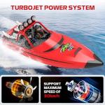ARRIS Fast RC Jet Boat with Self-Righting, 2 Batteries High Speed Water Jet Pump, Weedless Safe Design for Pool Lakes Shallow Water, 2.4Ghz Waterproof Sport Jet Boat for Adults Gifts