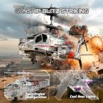 XIKOTEC RC Helicopter, Remote Control Helicopter Toy for Kids, Beginners and Adults with Altitude Hold, Gyro & LED Light, 2 Batteries & USB-C Charging, Gift for Boys Ages 8-12(Silvery)