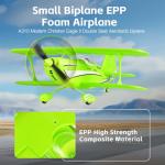 Park10 Toys RC Plane 4CH A310 Biplane RC Airplane for Adults Beginners 3D/6G 1504 Brushless Motor Remote Control Plane EPP Foam 2.4G Fixed-Wing Model Plane with 2 Batteries