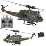 Ssccgym 315MM C032 UH-1 Remote Control Helicopter Aircraft for Adults Expert 6CH RC Heli Helicopter Maintain Altitude Brushless Motor/Optical Flow Positioning/Fly Upside Down 3D Rolling RTF
