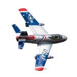 FMS Rc Planes for Adults Remote Control Airplane F-86 Skyblazer Blue RC Airplane 6CH 80mm Hobby Rc Airplanes PNP (No Radio, Battery, Charger)