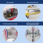 FMS Rc Planes for Adults Remote Control Airplane F-86 Skyblazer Blue RC Airplane 6CH 80mm Hobby Rc Airplanes PNP (No Radio, Battery, Charger)