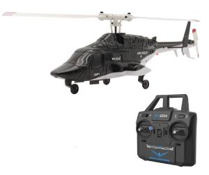 RC ERA A61 AirWolf 110-size Electric RC Helicopter RTF with 6-Axis Gyro for Stable Flight & 2.4GHZ Upgraded Radio TX - Micro Scale RC for Adult/Beginner/Advanced (Black/White (ERA-A61-RTF-BW))