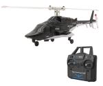 RC ERA A61 AirWolf 110-size Electric RC Helicopter RTF with 6-Axis Gyro for Stable Flight & 2.4GHZ Upgraded Radio TX - Micro Scale RC for Adult/Beginner/Advanced (Black/White (ERA-A61-RTF-BW))