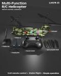 LMRC Army Chinook Remote Control Helicopter, LM19-D Military Transport RC Helicopter, Altitude Hold, One Key take Off/Landing, LED Light, Low Battery Reminder, Army Toys & Gift for Military Fans