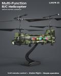 LMRC Army Chinook Remote Control Helicopter, LM19-D Military Transport RC Helicopter, Altitude Hold, One Key take Off/Landing, LED Light, Low Battery Reminder, Army Toys & Gift for Military Fans