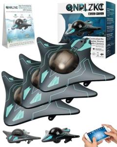 App Controlled Rc Underwater Drone with Camera Remote Control Boat for Pools Lakes Real-Time Image Under Water Aqua Submarine Fishing Drones Focusing on Correction Wireless Gift for Adults Kids(3PCS)