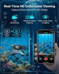 App Controlled Rc Underwater Drone with Camera Remote Control Boat for Pools Lakes Real-Time Image Under Water Aqua Submarine Fishing Drones Focusing on Correction Wireless Gift for Adults Kids(3PCS)