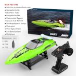 Ssccgym UDI021 Brushless Hobby Remote Control Speed Boat 2.4G 35-40km/h RC Racing Watercraft Submarine with LED ights for Adults 14y+ Favor 2Batteries