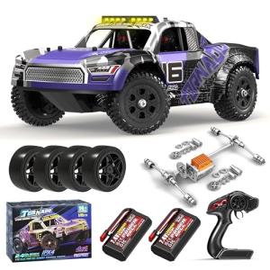 X-TMAGA Remote Control RC Cars 1:16 Monster Truck Toys Cars for Adult & Boys, 4WD Off-Road, Metal Transmission Parts, High Speed Fast 40+ KPH, 4X4 Waterproof with 2 Rechargeable Batteries (HS16-83)