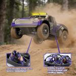 X-TMAGA Remote Control RC Cars 1:16 Monster Truck Toys Cars for Adult & Boys, 4WD Off-Road, Metal Transmission Parts, High Speed Fast 40+ KPH, 4X4 Waterproof with 2 Rechargeable Batteries (HS16-83)