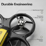 CloudWings Drone with camera for kids and Remote – Beginner RC Drone for Kids with Brushless Motor, Optical Flow Hover, One-Key Takeoff, FPV Video(Yellow-Batteries*2)