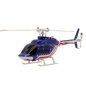 Helidirect RC ERA A60 Bell-206 110-size Auto Stabilized 6-Axis Gyroscope RC Helicopter with Optical Flow Sensor & Upgraded Transmitter - Remote Control Helicopter RTF for Beginner & Adults (Blue/Red)