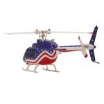 Helidirect RC ERA A60 Bell-206 110-size Auto Stabilized 6-Axis Gyroscope RC Helicopter with Optical Flow Sensor & Upgraded Transmitter - Remote Control Helicopter RTF for Beginner & Adults (Blue/Red)