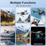 Drones with Camera for Adults,Foldable Drone for Beginners with 3 Batteries 36-Min Flight Time,1080P HD FPV Transmission Drone,Mini RC Quadcopter with Gesture Selfie,One Key Start,Altitude Hold,3D Flips,3 Speed Modes Easier to use,Black