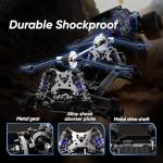 JIUSI 1/14 Brushless RC Cars for Adults,Fast 50mph Electric Off-Road RC Monster Truck,4WD High Speed 4X4 All Terrain Remote Control Car with 25W Fast Charger,Waterproof RC Truck with 3S Battery ﻿﻿