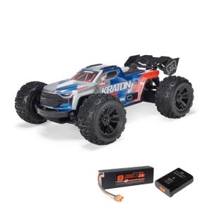 ARRMA 1/16 Mini Kraton 3S DSC 4X4 RTR Brushless Speed Truck (3S Battery & Charger Included), Red/Blue, ARA2508ST1