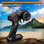 1:16 Scale All Terrain Fast RC Cars for Adults 40KPH, 4WD Electric Off-Road Remote Control Monster Truck with Metal Chassis, 2.4Ghz High Speed Car, Waterproof RC Truck with 2 Batteries for Boys & Kids