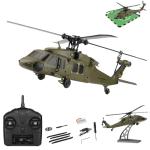 GoolRC Brushless RC Helicopter, WLtoys K170 Remote Control Helicopter, 4 Channel Military Army RC Aircraft with 6-Axis Gyro, Easy to Fly for Adults and Beginners