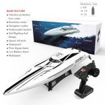 Ssccgym 25 Inch UDI005 Large Hobby Remote Control Boat for Adults Experts 14y+ RC Brushless Watercraft 50km/h 31mph 3S Battery 4WD Full-Functions RC Sail White