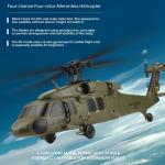 GoolRC Brushless RC Helicopter, WLtoys K170 Remote Control Helicopter, 4 Channel Military Army RC Aircraft with 6-Axis Gyro, Easy to Fly for Adults and Beginners