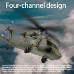 GoolRC Brushless RC Helicopter, WLtoys K170 Remote Control Helicopter, 4 Channel Military Army RC Aircraft with 6-Axis Gyro, Easy to Fly for Adults and Beginners