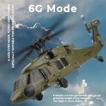 GoolRC Brushless RC Helicopter, WLtoys K170 Remote Control Helicopter, 4 Channel Military Army RC Aircraft with 6-Axis Gyro, Easy to Fly for Adults and Beginners