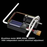 Ssccgym 25 Inch UDI005 Large Hobby Remote Control Boat for Adults Experts 14y+ RC Brushless Watercraft 50km/h 31mph 3S Battery 4WD Full-Functions RC Sail White