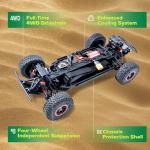 FCXㅤ FMS 1/18 Ford Bronco U4 Brushless RC Truck, Hobby RC Crawler with Remote Controlled Lighting, Cooling System 4WD Drivetrain RC Crawler for Adults, Brushless (RTR 2025)