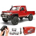 RZAPE RC Rock Crawler 1/12 RC Crawler Off Road RC Truck 4x4 with 2.4GHz Remote Control 280 Brushed Motor All Terrain Rremote Control Truck RTR Proportional Throttle Steering MN-82（Red）
