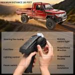 RZAPE RC Rock Crawler 1/12 RC Crawler Off Road RC Truck 4x4 with 2.4GHz Remote Control 280 Brushed Motor All Terrain Rremote Control Truck RTR Proportional Throttle Steering MN-82（Red）