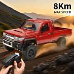 RZAPE RC Rock Crawler 1/12 RC Crawler Off Road RC Truck 4x4 with 2.4GHz Remote Control 280 Brushed Motor All Terrain Rremote Control Truck RTR Proportional Throttle Steering MN-82（Red）
